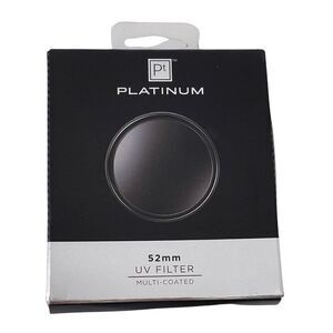 Platinum Series 52mm Camera UV Filter (PT-MCUVF52-C) Multi Coated Photography